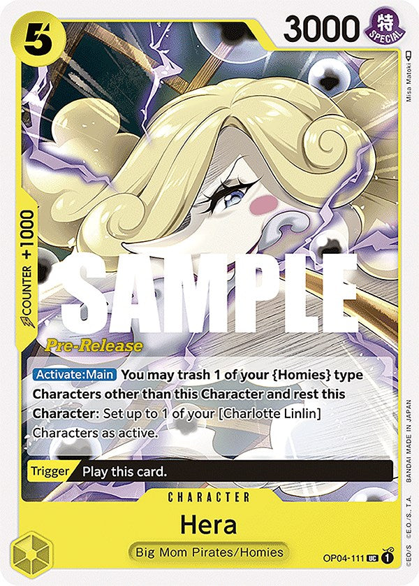 Hera [Kingdoms of Intrigue Pre-Release Cards] op04-111