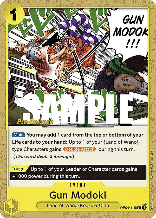Gun Modoki [Kingdoms of Intrigue Pre-Release Cards] op04-115