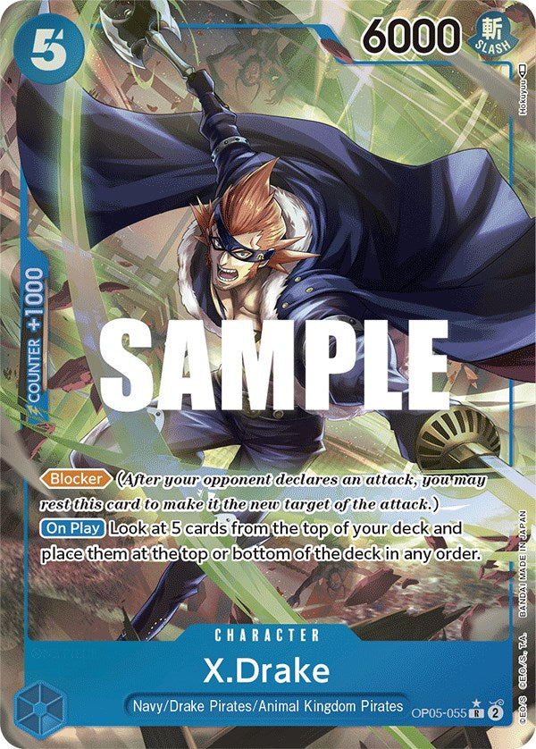 X.Drake (Alternate Art) [Awakening of the New Era] op05-055