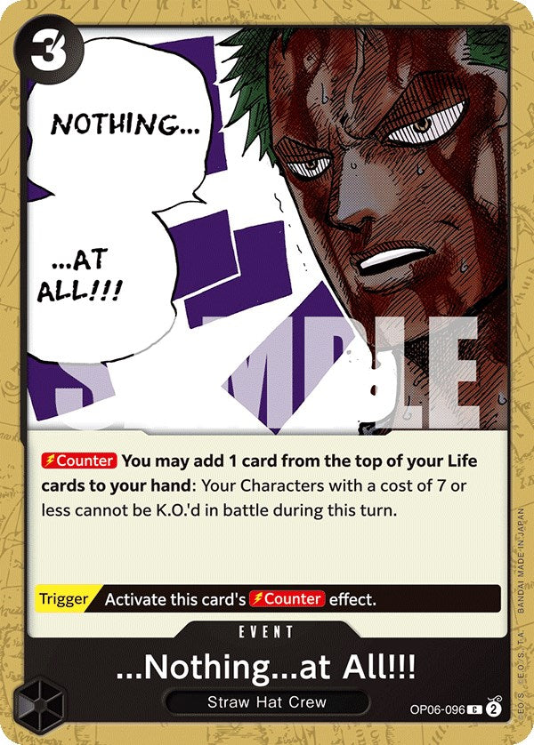...Nothing...at All!!! [Wings of the Captain] op06-096