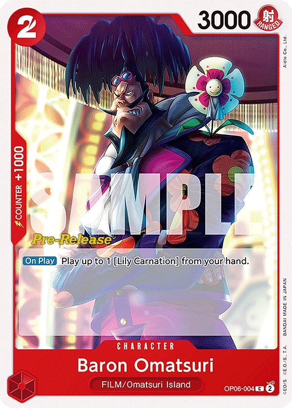 Baron Omatsuri [Wings of the Captain Pre-Release Cards] op06-004