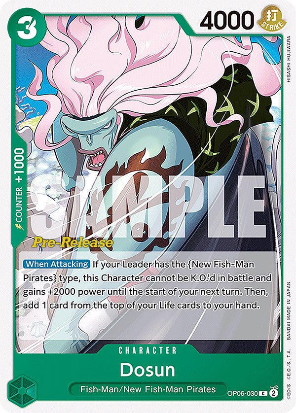 Dosun [Wings of the Captain Pre-Release Cards] op06-030