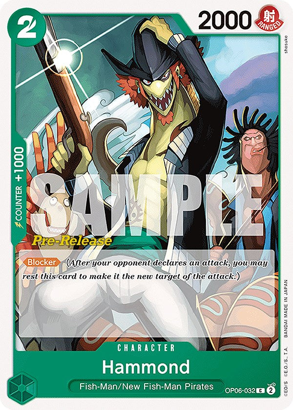 Hammond [Wings of the Captain Pre-Release Cards] op06-032