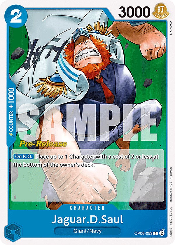 Jaguar.D.Saul [Wings of the Captain Pre-Release Cards] op06-053