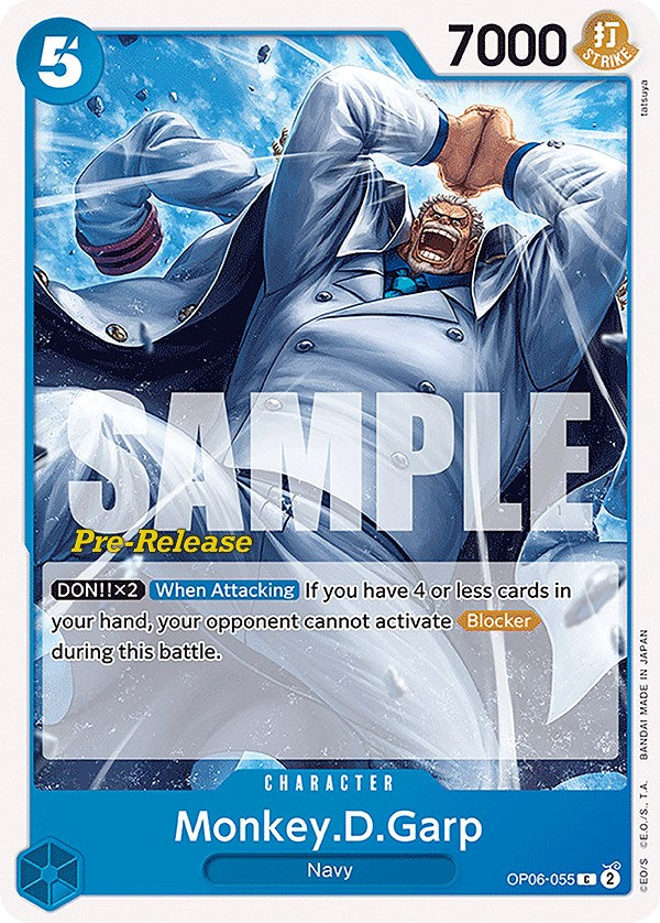 Monkey.D.Garp [Wings of the Captain Pre-Release Cards] op06-055