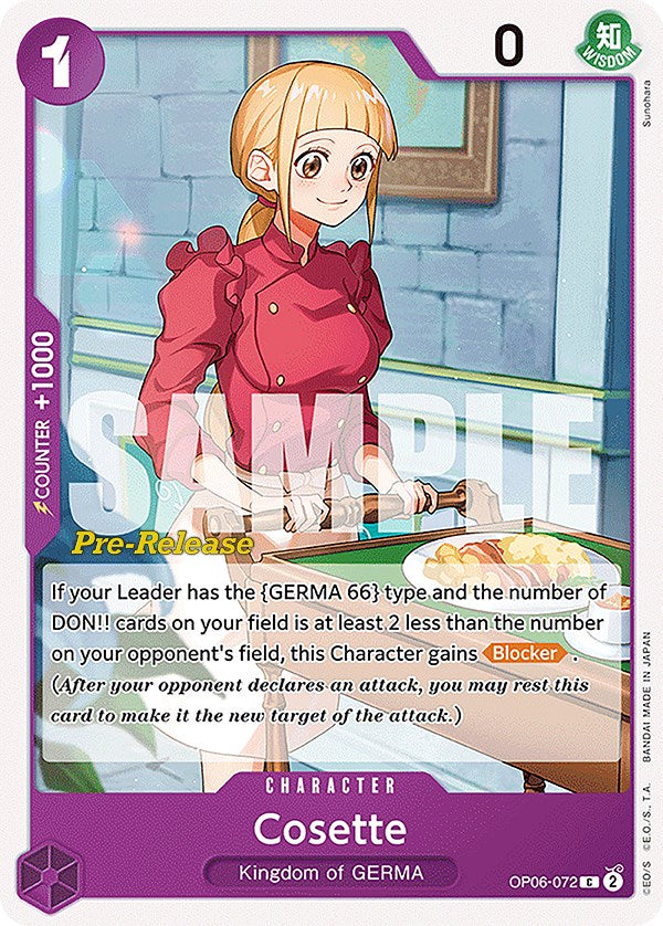 Cosette [Wings of the Captain Pre-Release Cards] op06-072