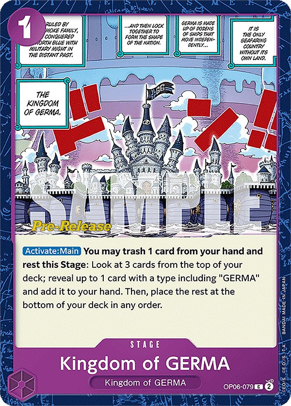 Kingdom of GERMA [Wings of the Captain Pre-Release Cards] op06-079