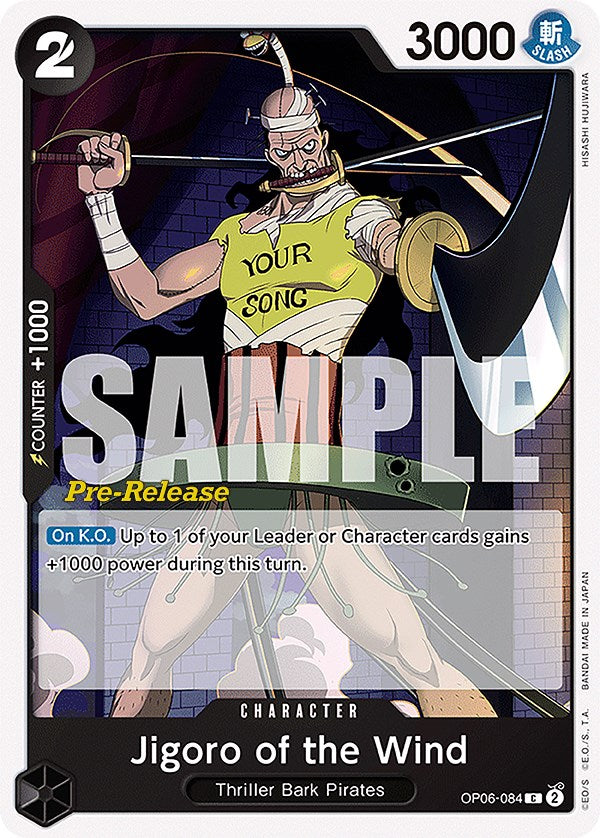 Jigoro of the Wind [Wings of the Captain Pre-Release Cards] op06-084