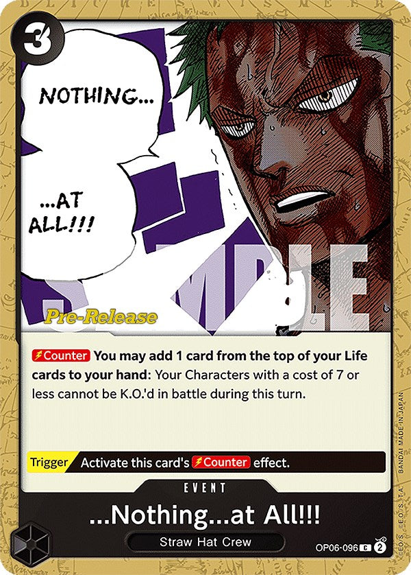 ...Nothing...at All!!! [Wings of the Captain Pre-Release Cards] op06-096