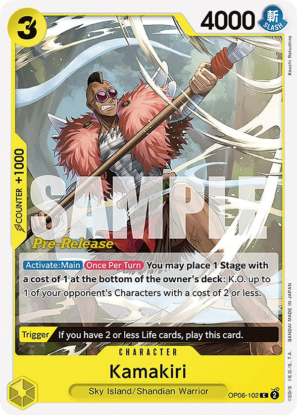 Kamakiri [Wings of the Captain Pre-Release Cards] op06-102