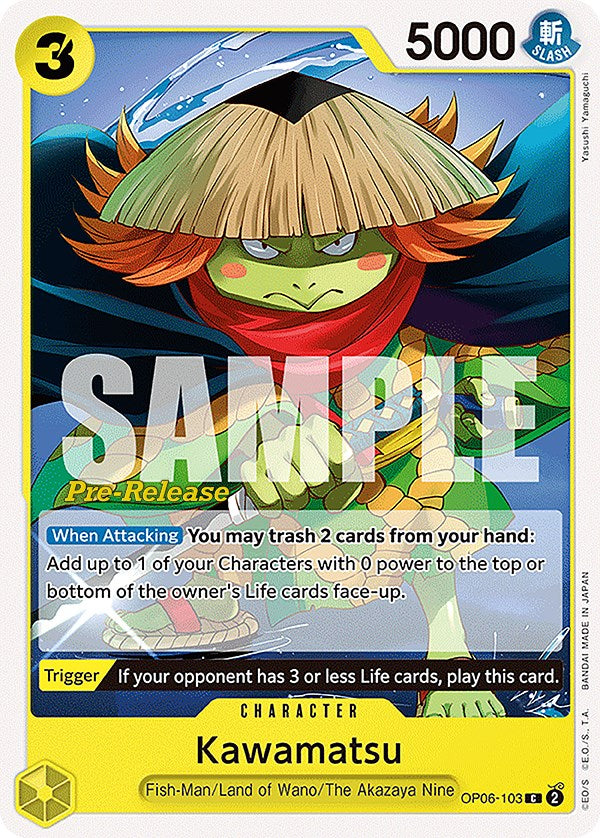 Kawamatsu [Wings of the Captain Pre-Release Cards] op06-103