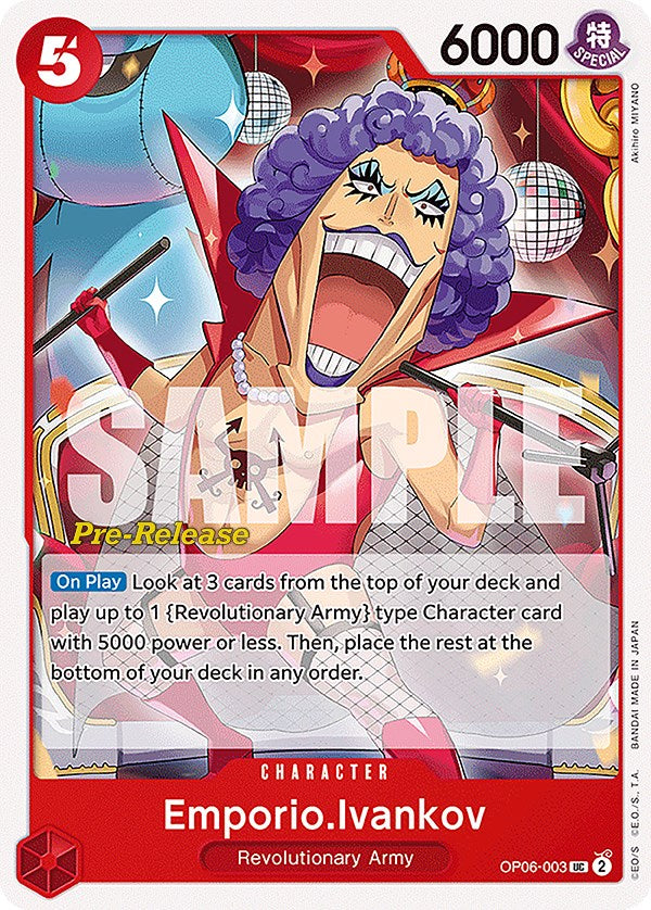 Emporio.Ivankov [Wings of the Captain Pre-Release Cards] op06-003