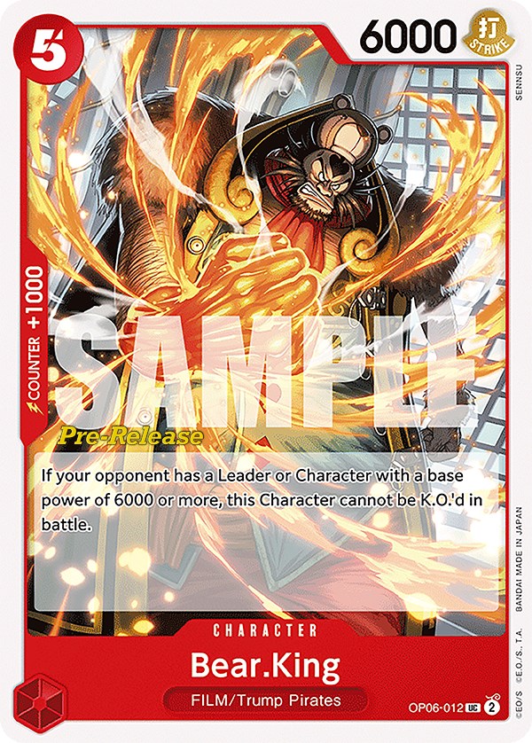 Bear.King [Wings of the Captain Pre-Release Cards] op06-112