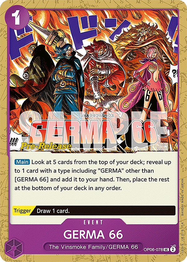 GERMA 66 [Wings of the Captain Pre-Release Cards] op06-078