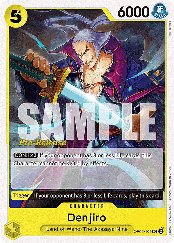 Denjiro [Wings of the Captain Pre-Release Cards] op06-109