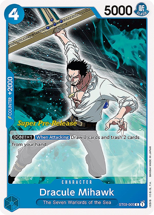 Dracule Mihawk [Super Pre-Release Starter Deck: The Seven Warlords of the Sea] st03-005