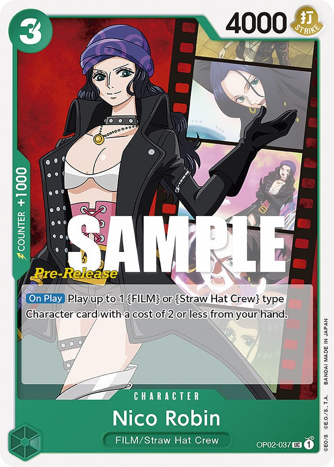 Nico Robin [Paramount War Pre-Release Cards] OP20-037