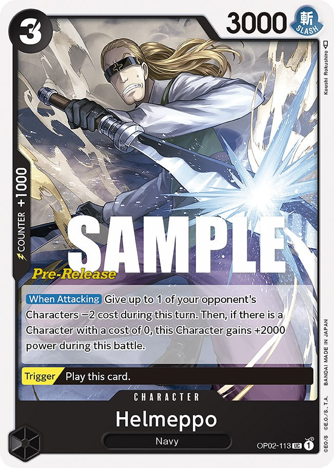 Helmeppo [Paramount War Pre-Release Cards] op02-113