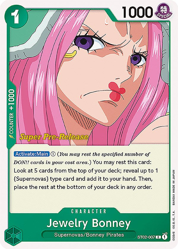 Jewelry Bonney [Super Pre-Release Starter Deck: Worst Generation] st02-007