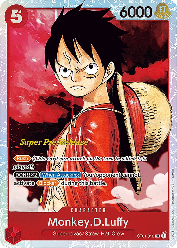 Monkey.D.Luffy st01-012 [Super Pre-Release Starter Deck: Straw Hat Crew]