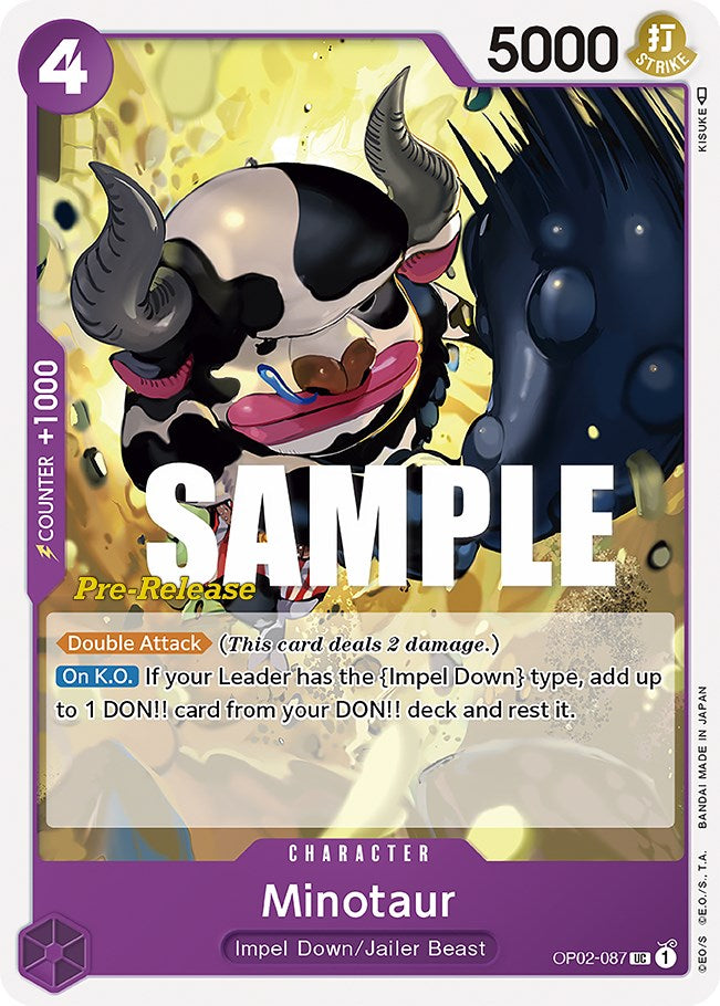 Minotaur [Paramount War Pre-Release Cards] op02-087
