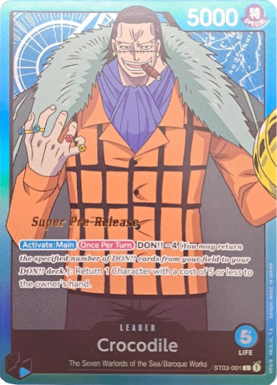 Crocodile st03-001 [Super Pre-Release Starter Deck: The Seven Warlords of the Sea]