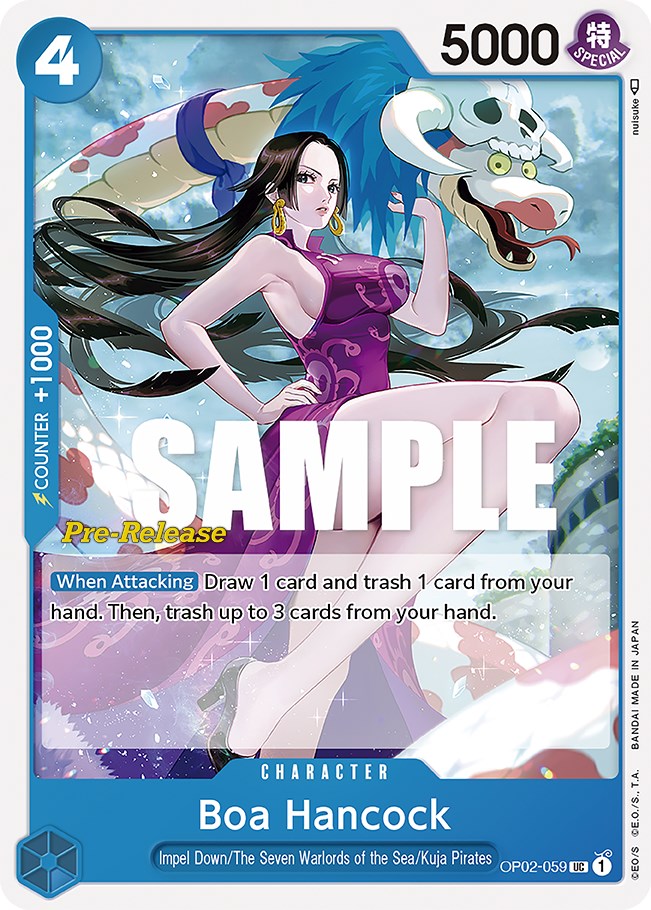 Boa Hancock [Paramount War Pre-Release Cards] op02-059