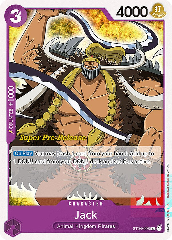 Jack [Super Pre-Release Starter Deck: Animal Kingdom Pirates] st04-008