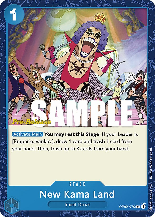 New Kama Land [Paramount War Pre-Release Cards] OP02-070