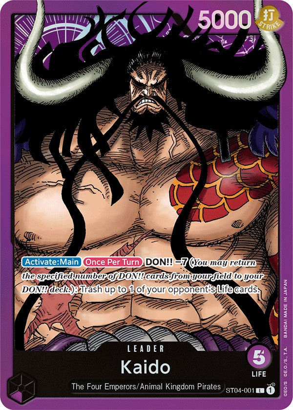 Kaido st04-001 [Starter Deck: Animal Kingdom Pirates]