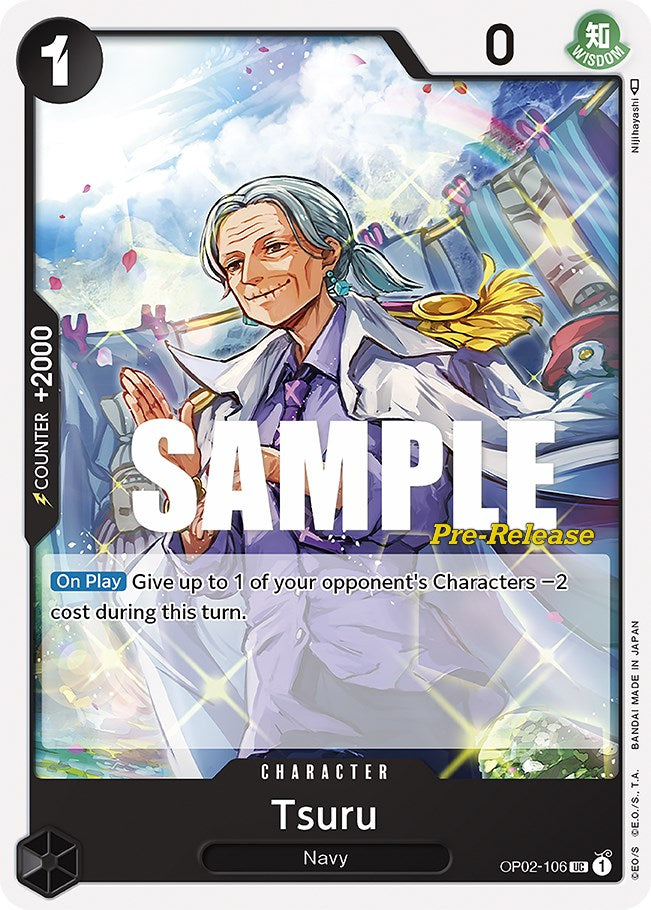 Tsuru [Paramount War Pre-Release Cards]OP02-106