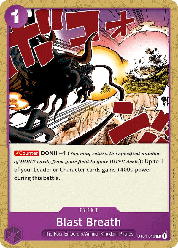 Blast Breath [Starter Deck: Animal Kingdom Pirates] st04-016