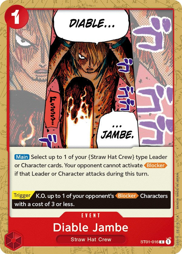 Diable Jambe [Starter Deck: Straw Hat Crew] st01-016