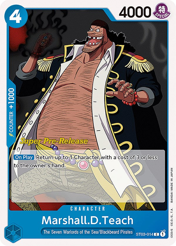 Marshall.D.Teach [Super Pre-Release Starter Deck: The Seven Warlords of the Sea] st03-014
