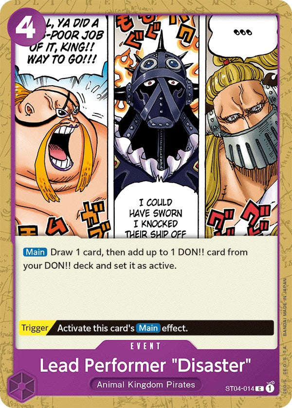 Lead Performer "Disaster" [Starter Deck: Animal Kingdom Pirates] st04-014