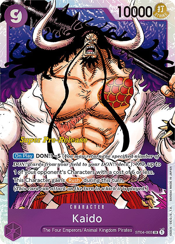 Kaido st04-003 [Super Pre-Release Starter Deck: Animal Kingdom Pirates]