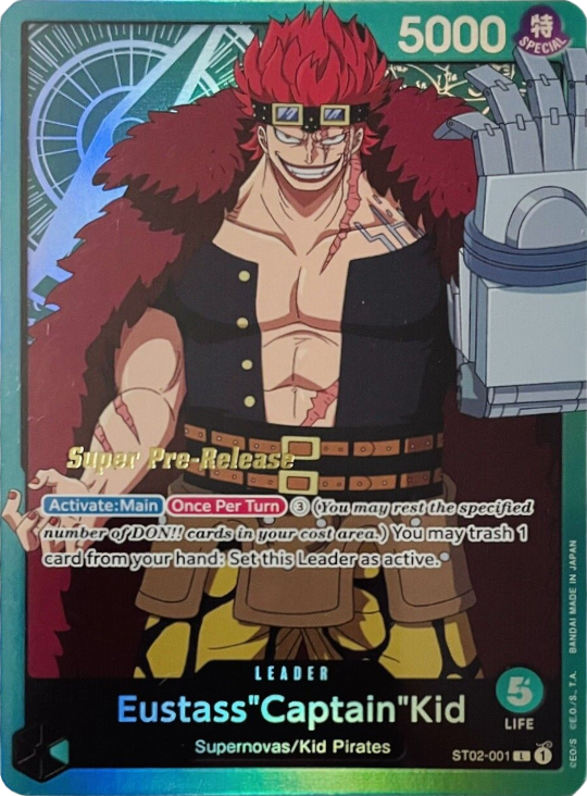 Eustass"Captain"Kid (001) [Super Pre-Release Starter Deck: Worst Generation] st02-001